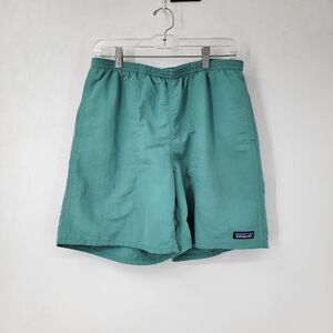 Patagonia Men's Baggies Long Shorts Size Medium Fresh Teal Multifunctional DWR